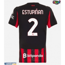 Ženski Nogometni dresi AC Milan Pervis Estupinan #2 Domači 2025-26 Kratek Rokav